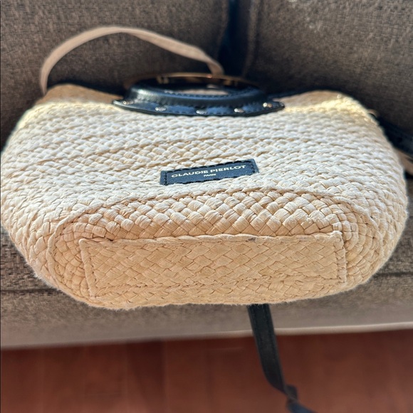 Claudie Pierlot Accessories Small Woven Basket Bag With Ring and crossbody strap - Picture 14 of 15